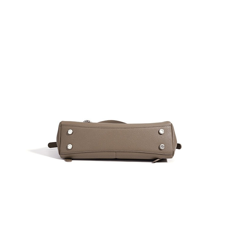 Mellow Pebbled Genuine Leather Flap Clutch Bag with Coin Pouch