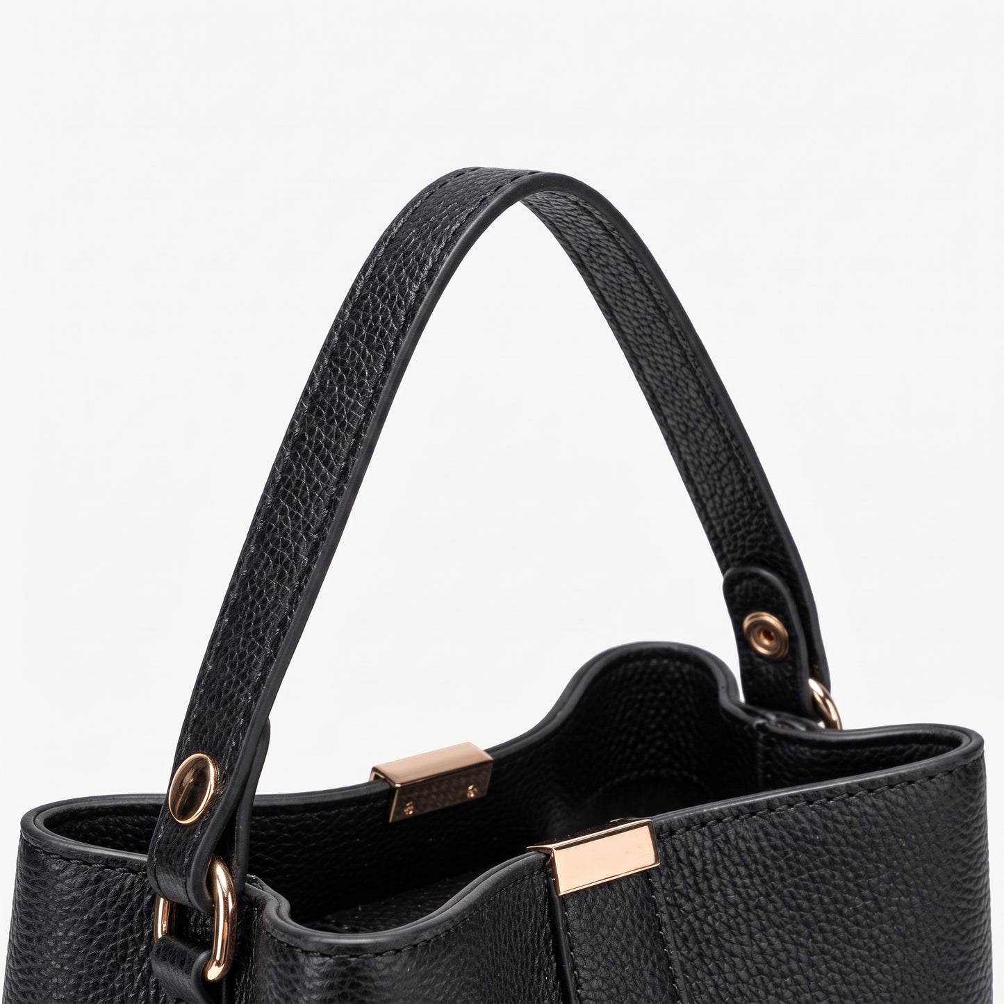 Vintage vegane Eco-Leder Bucket Clutch Tasche