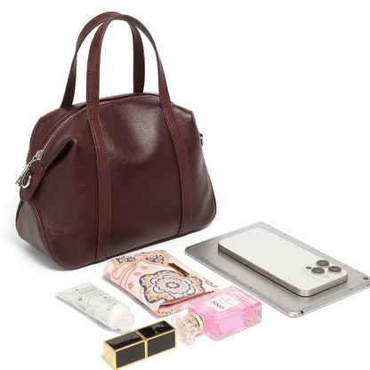 Women’s Genuine Leather Boston Pillow Bag