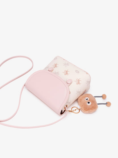 Whimsy Pegasus Pattern Vegan Eco-Leather Mini Flap Clutch Bag