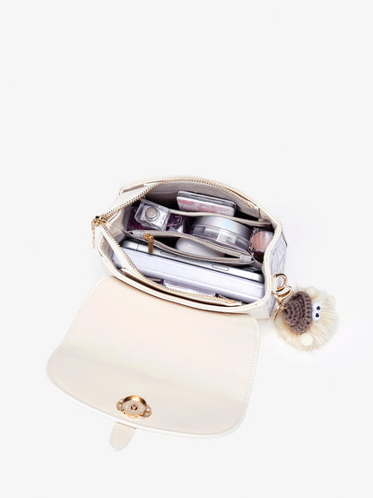 Vintage Oriental Embroidery Vegan Eco-leather Clutch Bag with Playful Charm