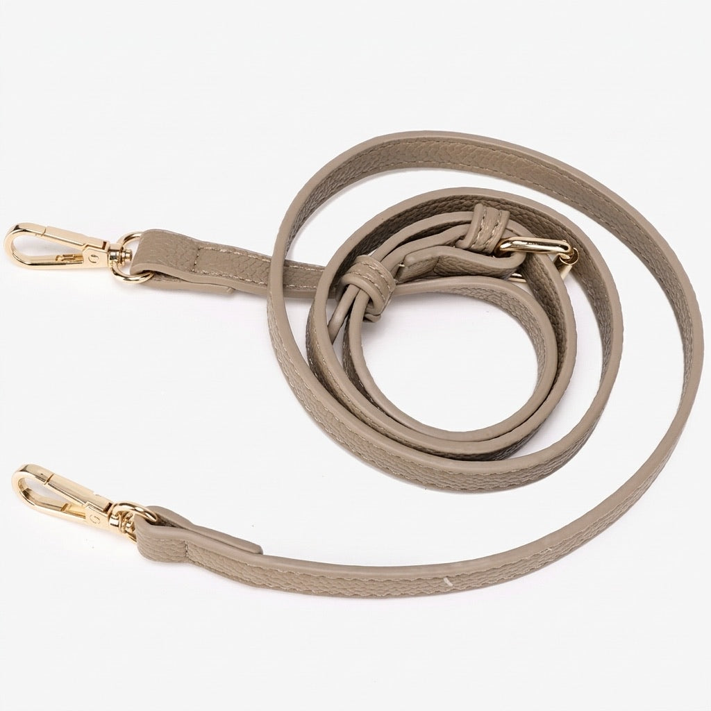 Minimalist Pebbled Vegan Eco-Leather Bucket Clutch Bag with Bear Charm