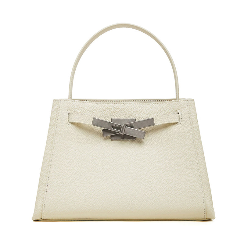 Sophisticated Kelly Genuine Leather Large Capacity Versatile Bucket Tote Bag