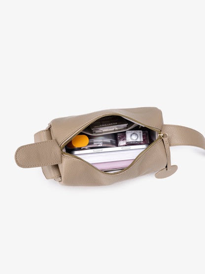Casual Vegan Eco-Leather Boston Clutch Bag