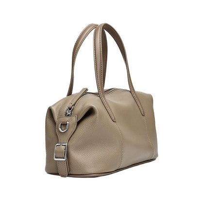 Supple Pebbled Texture Genuine Leather Pillow Clutch Bag