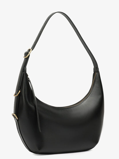 Niche Timeless Genuine Leather Dumping Bag With Unique Oil Waxed Patina