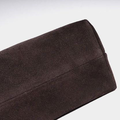 Vintage Suede Leather Clutch Bag