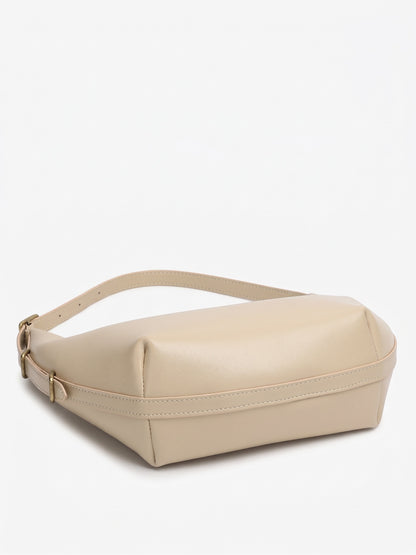 Borsa hobo di nicchia senza tempo in vera pelle con patina unica cerata a olio