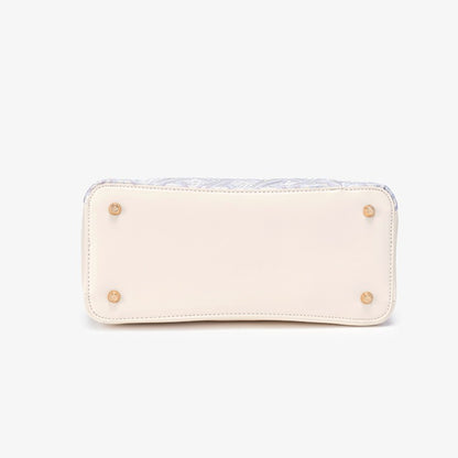 Elegant Traditional Brocade Vegan Eco-Leather Tote Clutch Bag