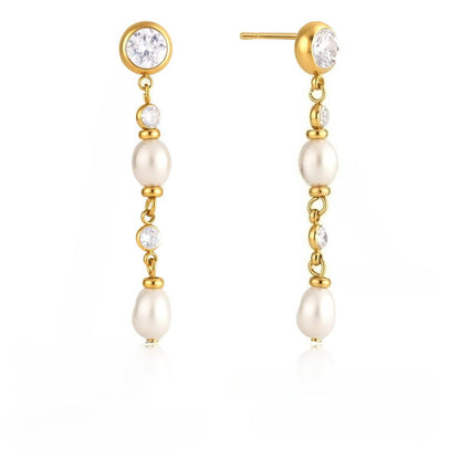 Luxury Whimsical Cascading Linear Radiant Drop Earrings