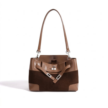 Geantă clutch lejeră din piele întoarsă naturală