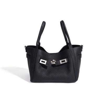 Casual Genuine Leather Mini Bucket Clutch Bag