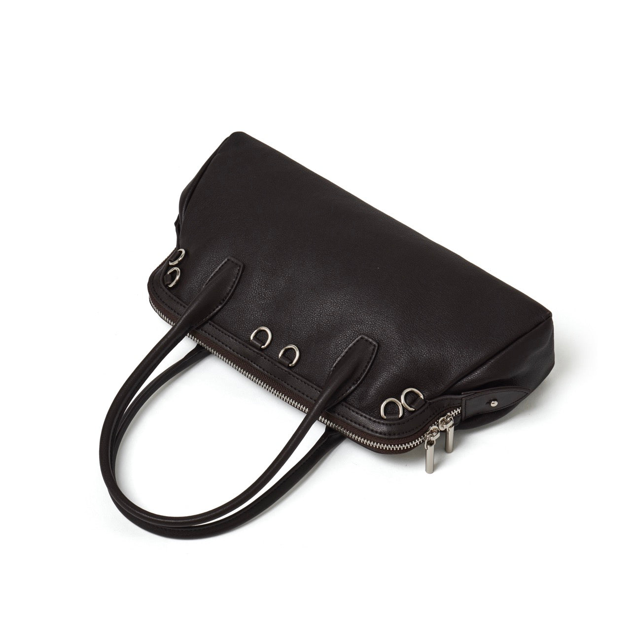 Sac pochette Boston en cuir véritable défini