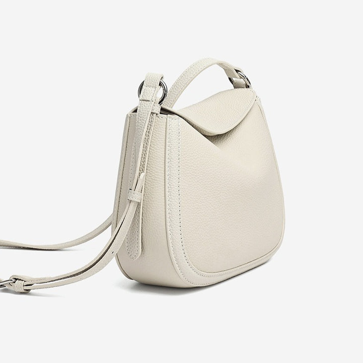 Graceful Genuine Leather Saddle Messenger Clutch Bag