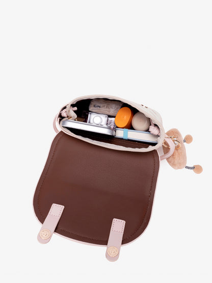 Whimsy Pegasus Pattern Vegan Eco-Leather Mini Flap Clutch Bag