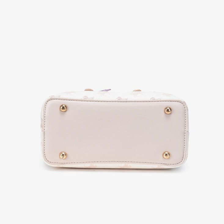 Gentle Pegasus Print Vegan Eco-Leather Clutch Bag With Silk Scarf