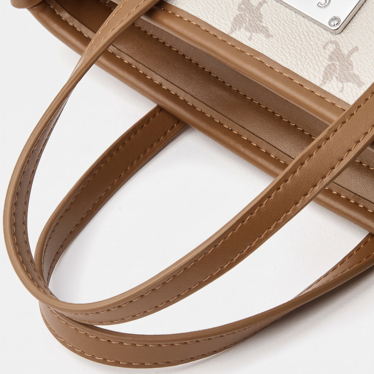 Borsa tote versatile a tracolla retrò con monogramma Flying Elephant e pendente