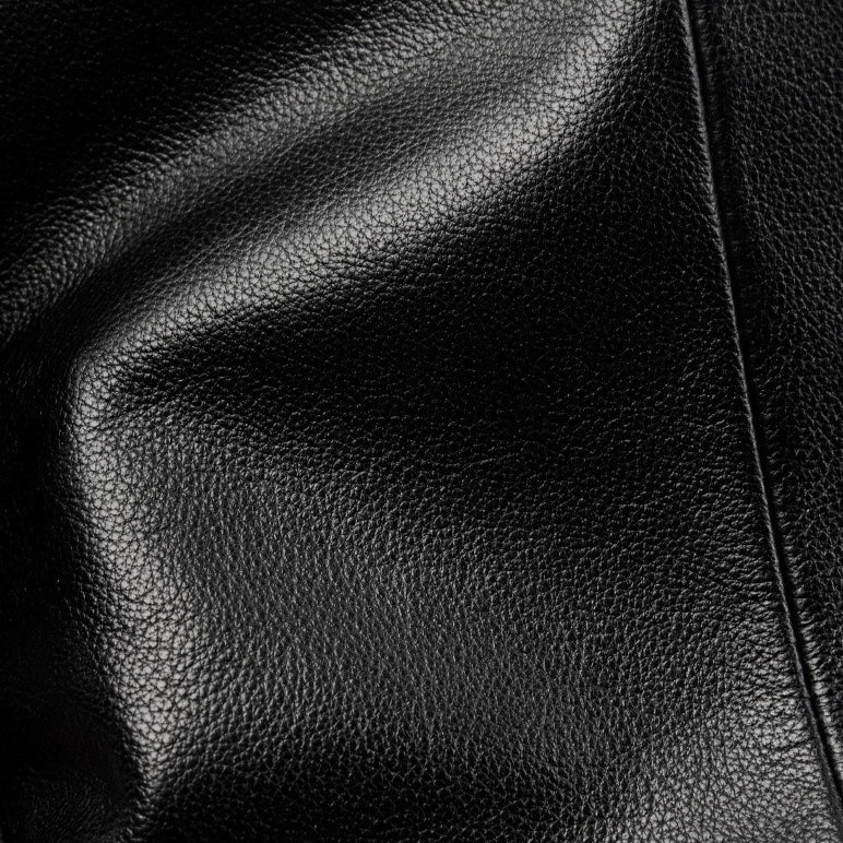 Minimalist Large Capacity Pebbled Genuine Leather Flap Backpack