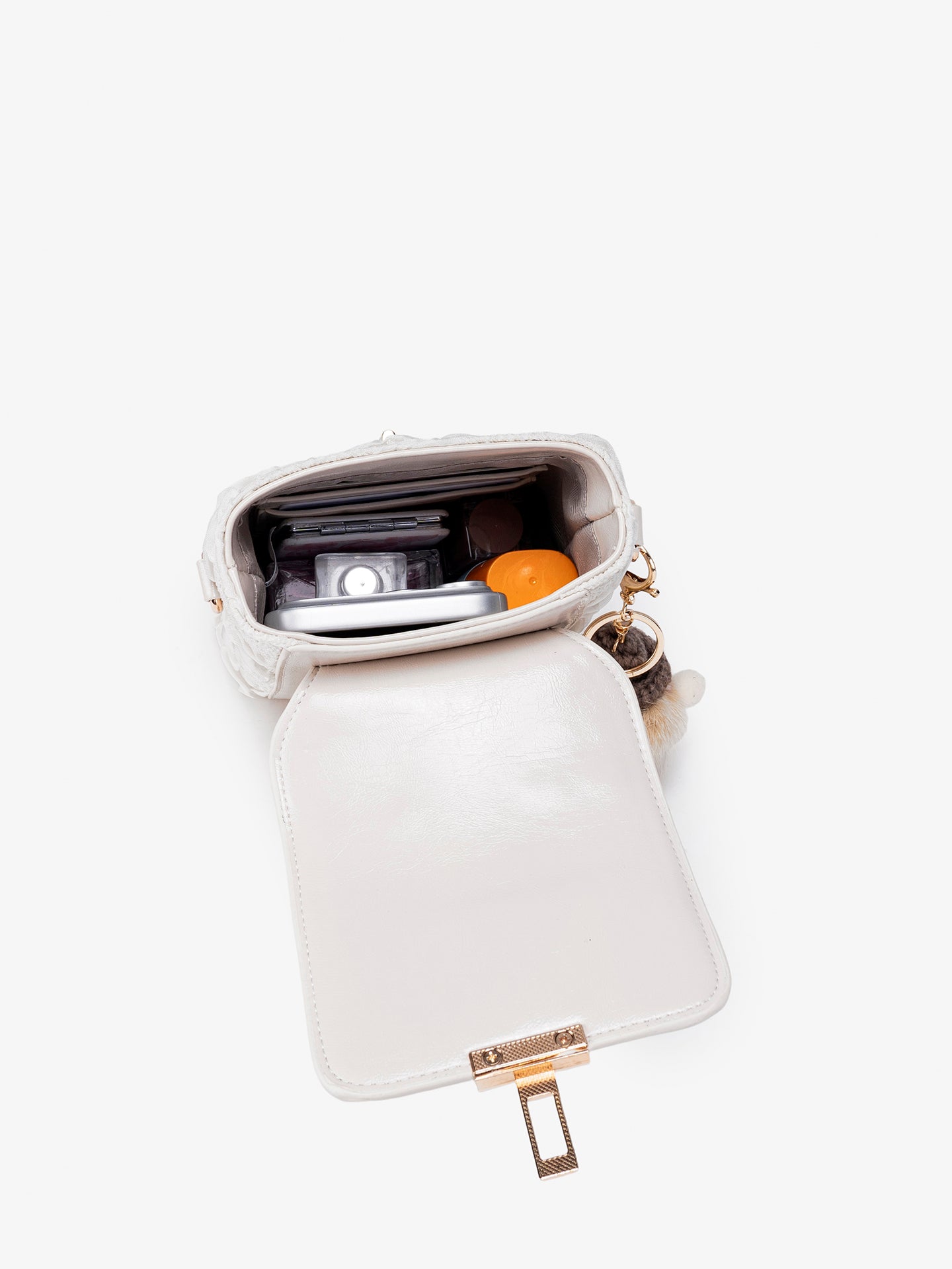 Sweet Ruffle Vegan Eco-Leather Mini Clutch Bag