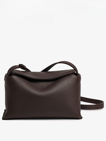 The Artisan Niche Genuine Leather Crossbody Bag with Hidden Magnetic Clasp
