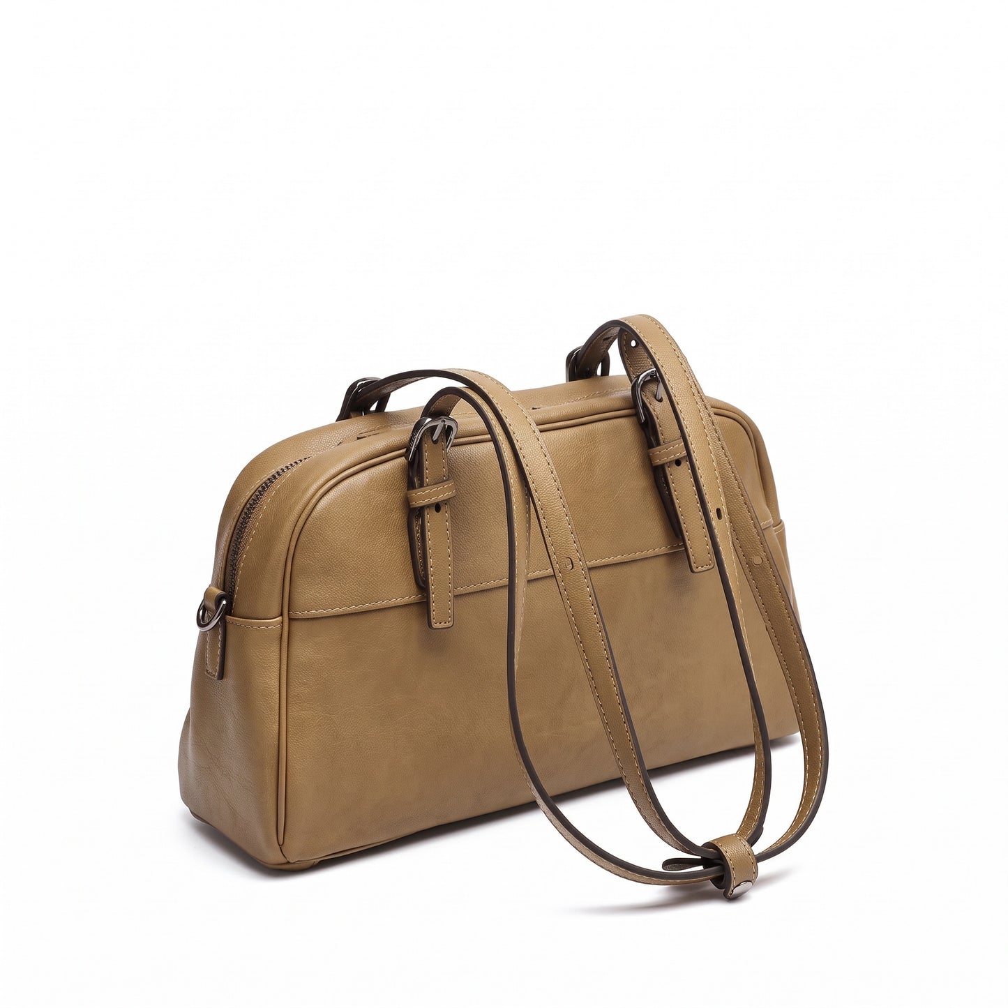 Mellow Rustic Genuine Leather Boston Clutch Bag