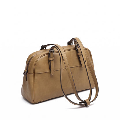 Mellow Rustic Genuine Leather Boston Clutch Bag