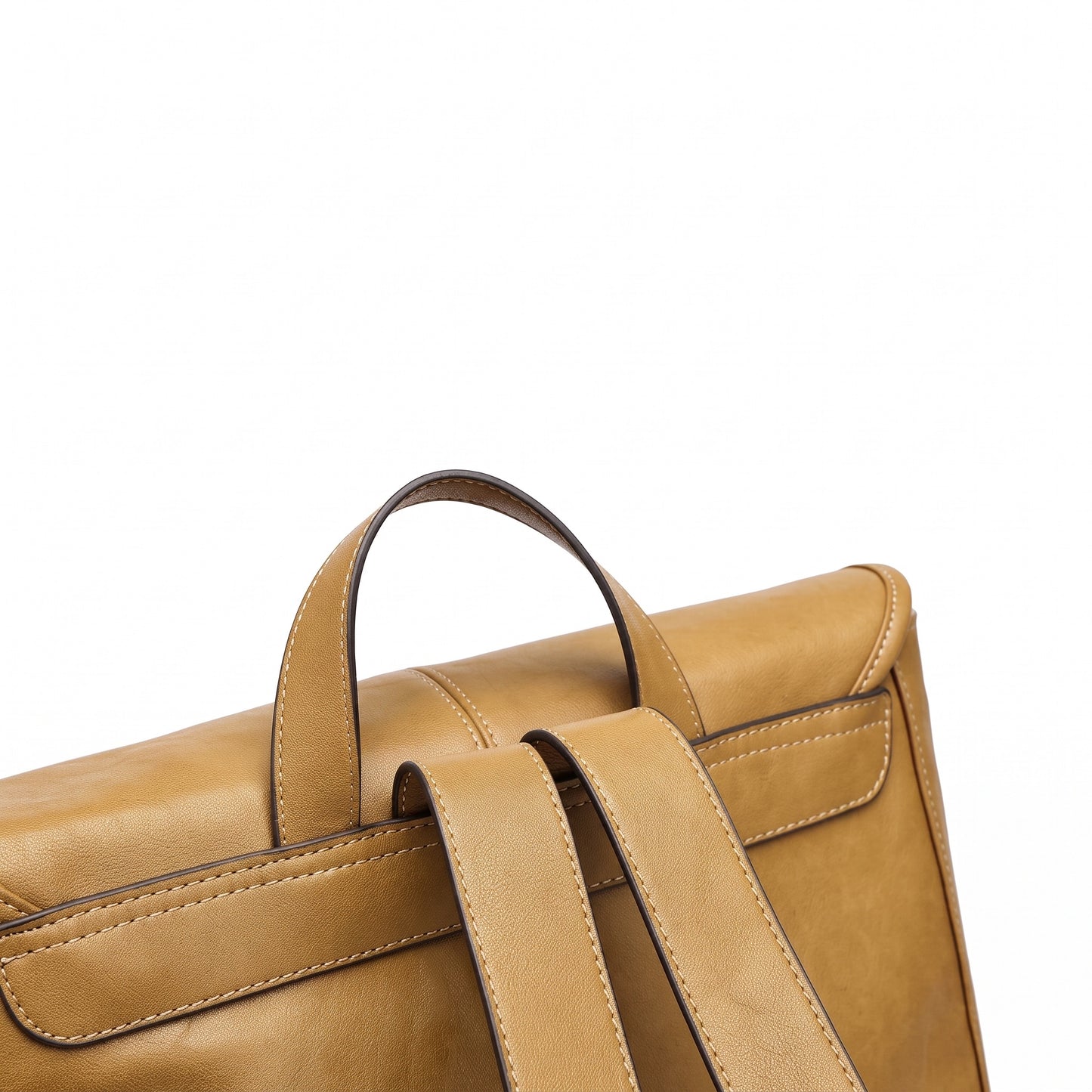 Vintage Casual Genuine Leather Flap Backpack