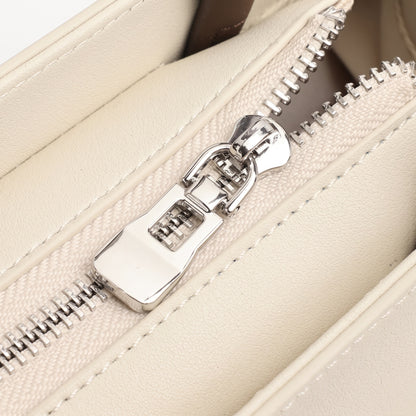 Elegante borsa Kelly a tracolla in vera pelle testurizzata