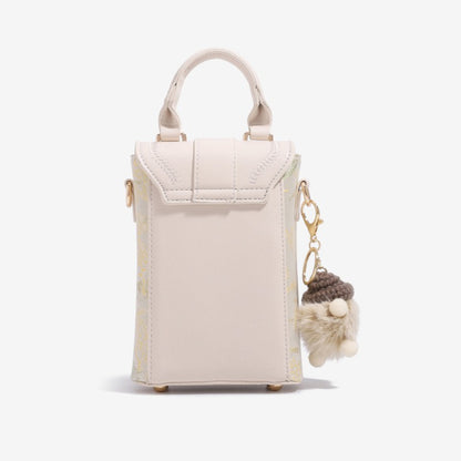 Elegant Oriental Garden Vegan Eco-Leather Mini Clutch Phone Bag