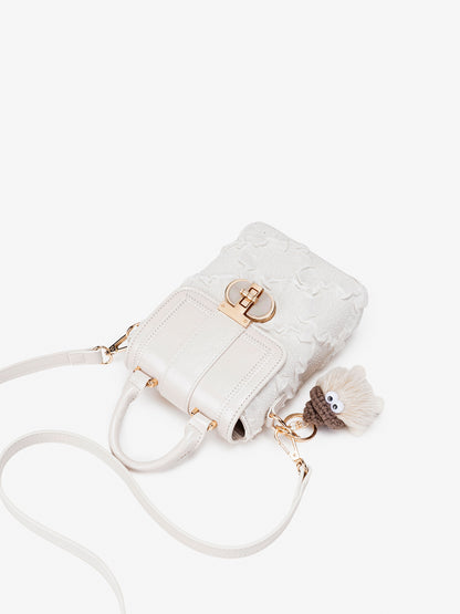 Sweet Ruffle Vegan Eco-Leather Mini Clutch Bag