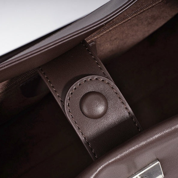 Slouchy Suede Genuine Leather Clutch Bag