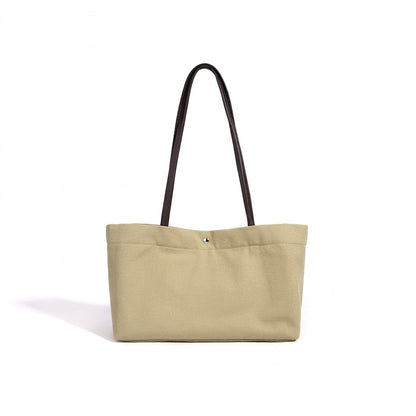 Lässige Tote-Clutch aus Leinen-Canvas