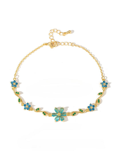 Flora Harmony Whimsical Luxury Charm Bracelet