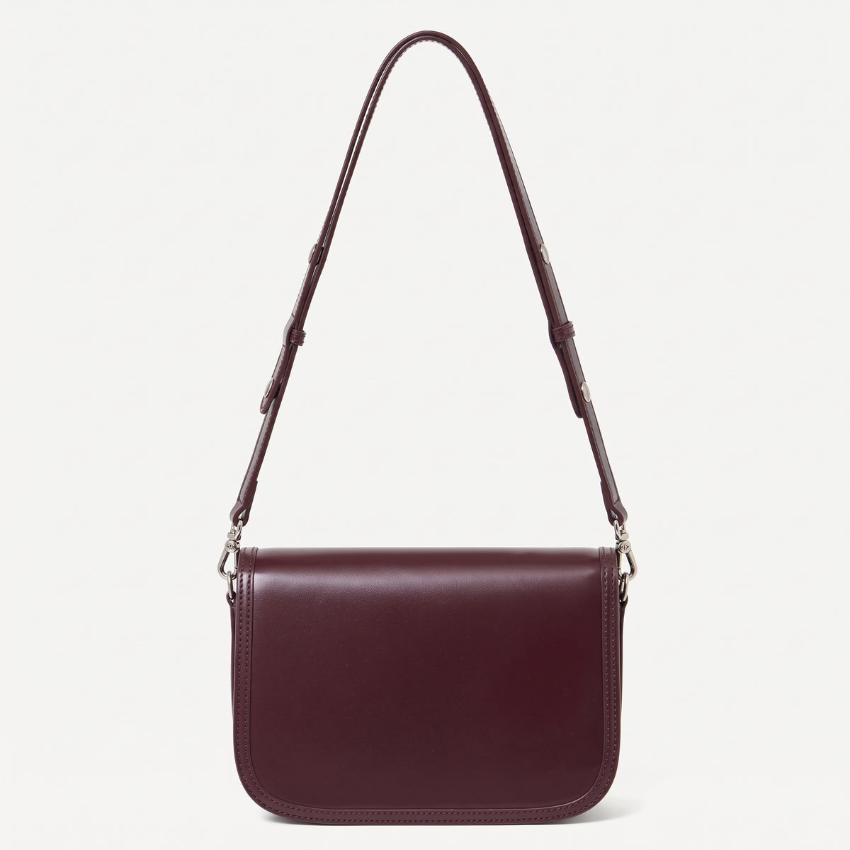 Borsa vintage a spalla e messenger in vera pelle liscia di vacchetta