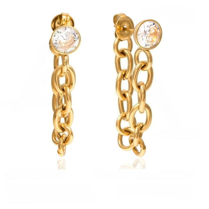 Modern Luxury Bold Cable Chain Statement Earrings