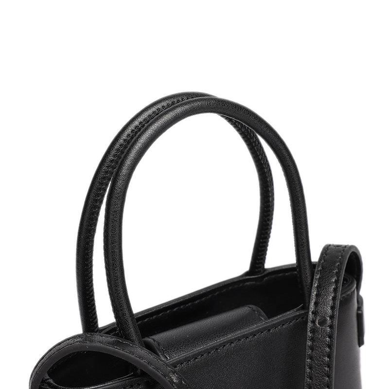 Mini borsa clutch artigianale intrecciata in vera pelle di agnello