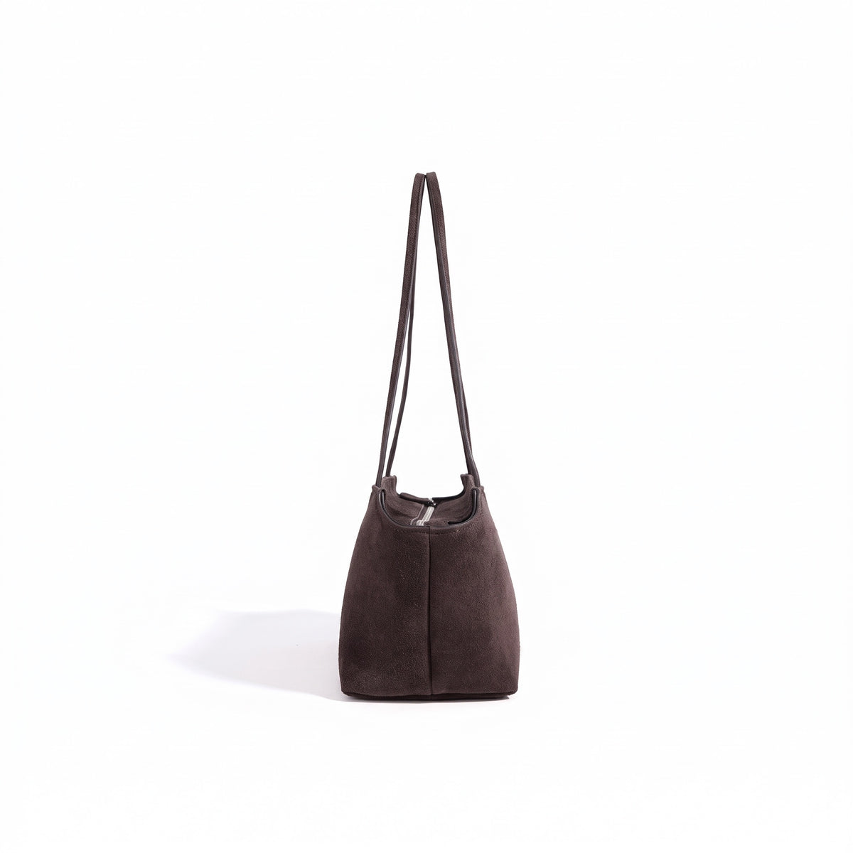 Pochette vintage en cuir suédé