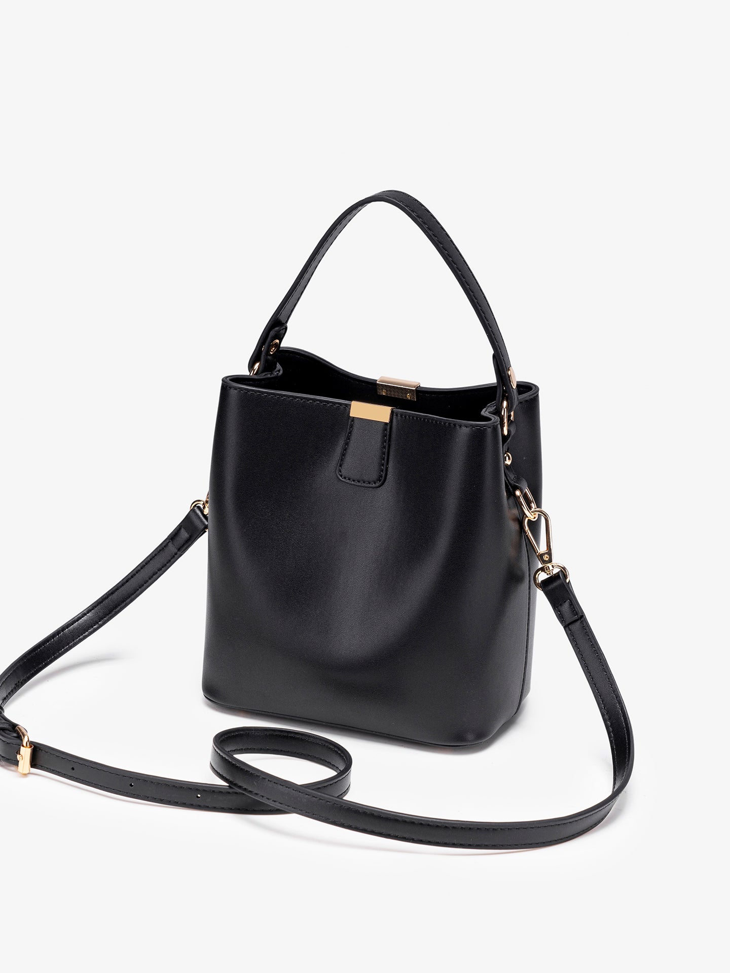 Vintage Vegan Eco-Leather Bucket Clutch Bag