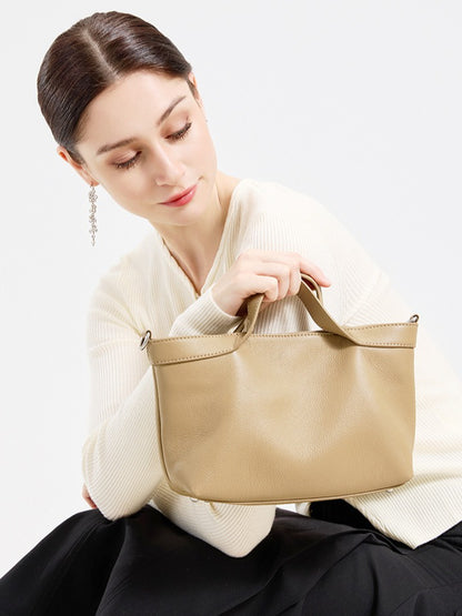 Sand Dune Mini Tote Genuine Leather Clutch Bag