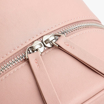 Chic Petite Genuine Leather Mini Boston Clutch Bag with Playful Star Charm