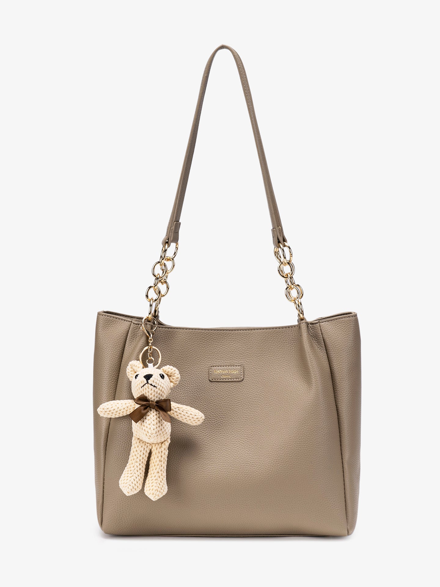 Sophisticated Minimalist Pebbled Vegan Eco-Leather Tote Bag