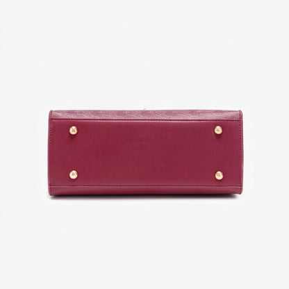 Borsa tote pochette regale con nuvole orientali, in ecopelle vegana, con charm a foulard di seta