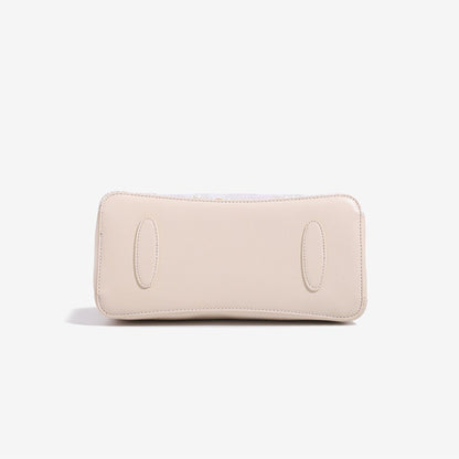 Sophisticated Oriental Jacquard Vegan Eco‑Leather Clutch Bag with Leaf Charm