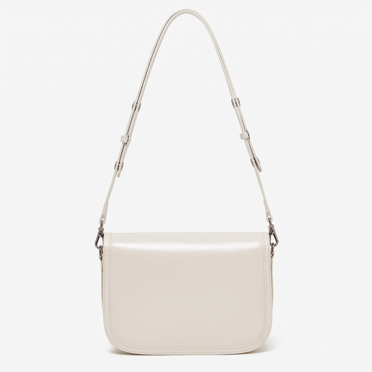 Borsa vintage a spalla e messenger in vera pelle liscia di vacchetta