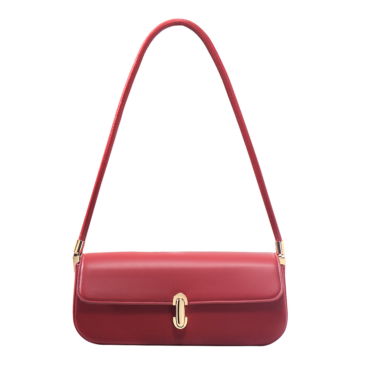 Sophisticated Vegan Eco-Leather Baguette Clutch Bag
