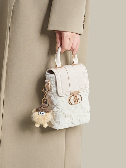 Sweet Ruffle Vegan Eco-Leather Mini Clutch Bag