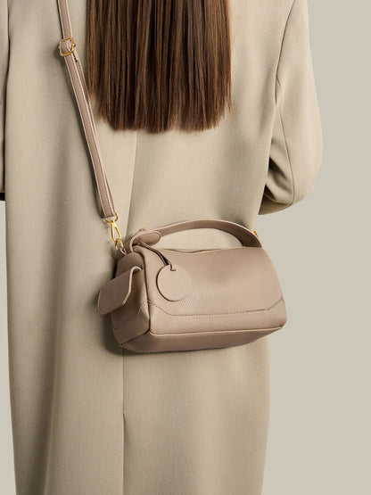 Casual Vegan Eco-Leather Boston Clutch Bag