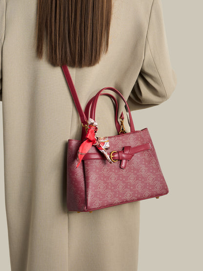 Refined Cloud Texture Vegan Eco-Leather Shoulder Tote Bag