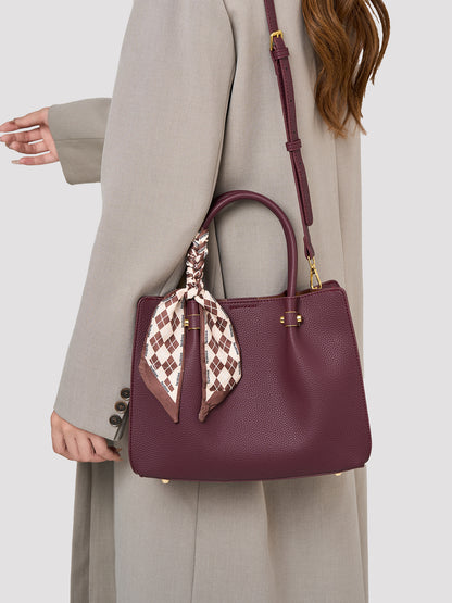 Modern Sleek Vegan Eco-Leather Tote Clutch Bag