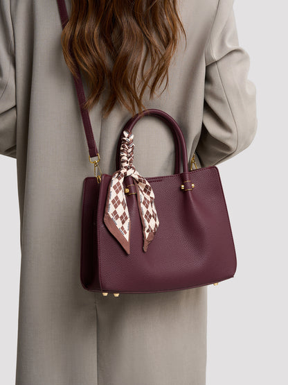 Modern Sleek Vegan Eco-Leather Tote Clutch Bag